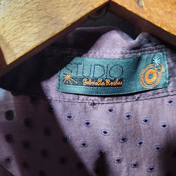 Silk tank top burgundy med - Picture 2 of 4